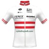 Cykeltrøje 2023 Fenix-Deceuninck Østrigsk Mesterskab Rød Hvid